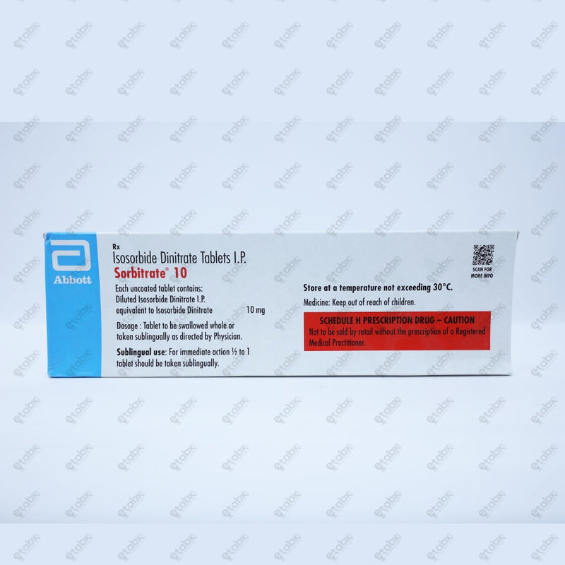 Sorbitrate 10mg Tablet 50's