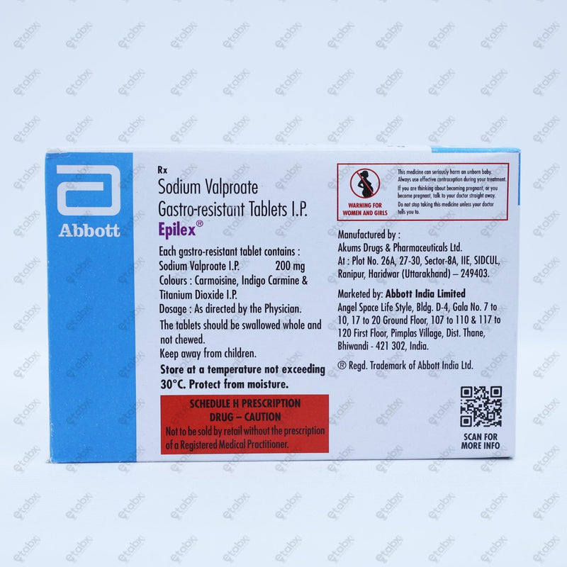 Epilex 200mg Tablet 15's