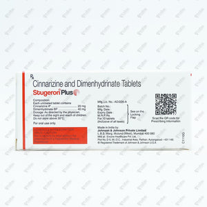 Stugeron Plus Tablet 10's