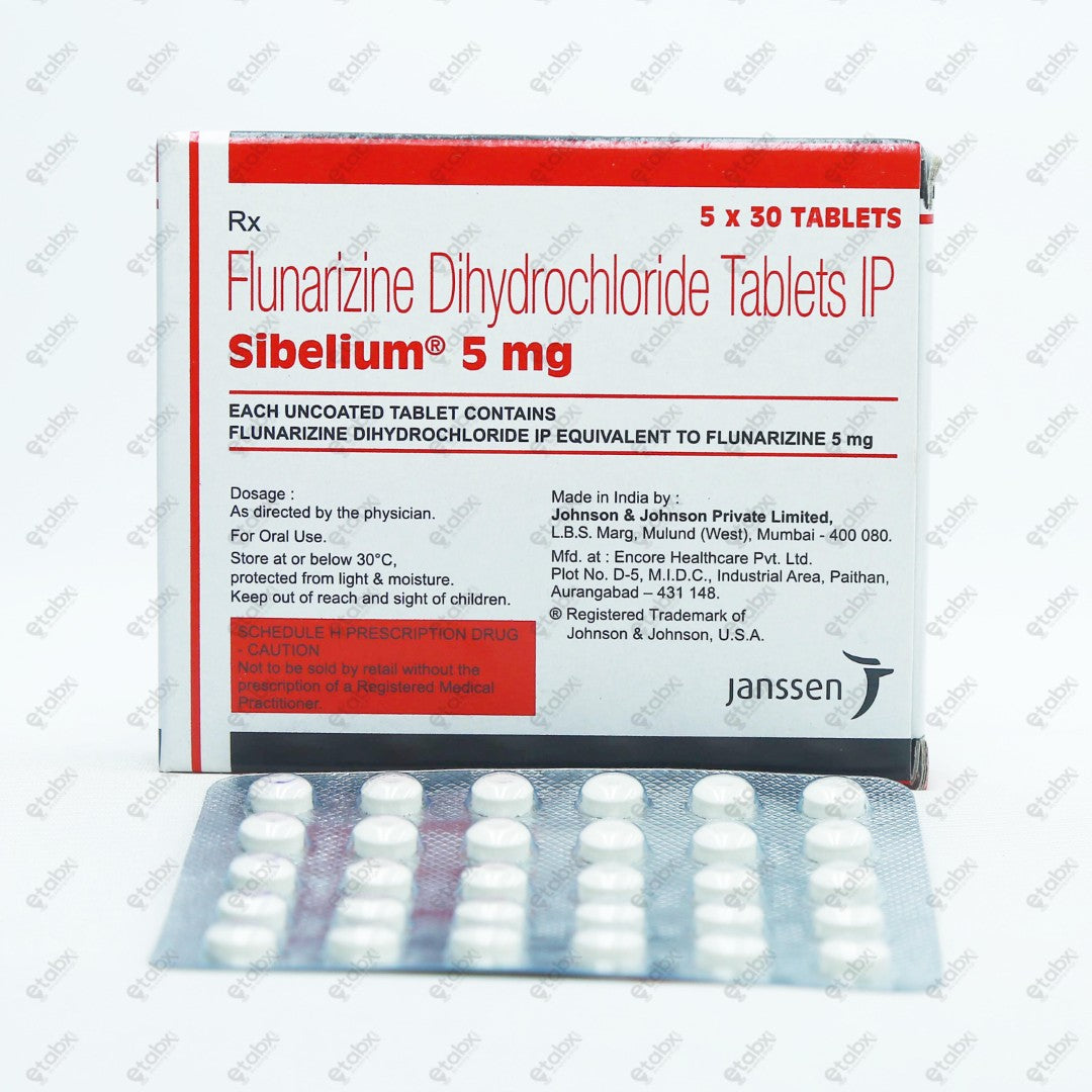 Sibelium 5mg Tablets 30'S