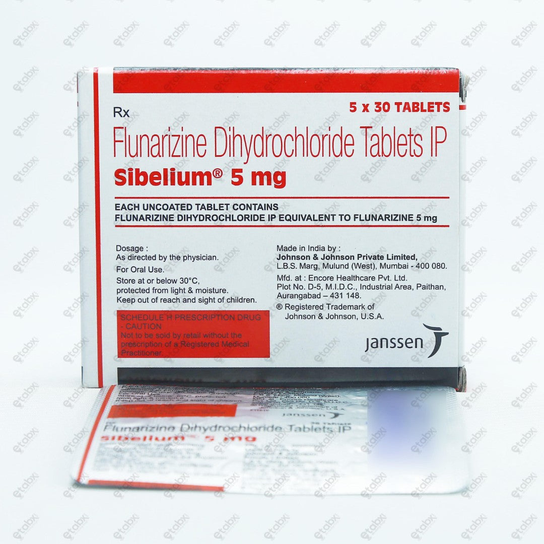 Sibelium 5mg Tablets 30'S