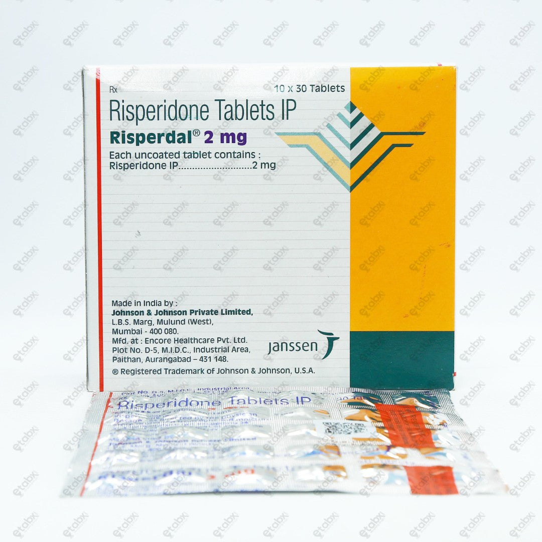 Risperdal 2mg 30 Tablets