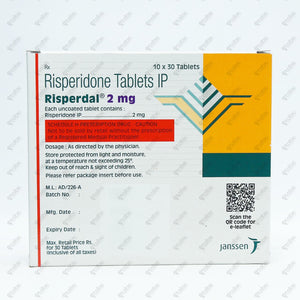 Risperdal 2mg 30 Tablets