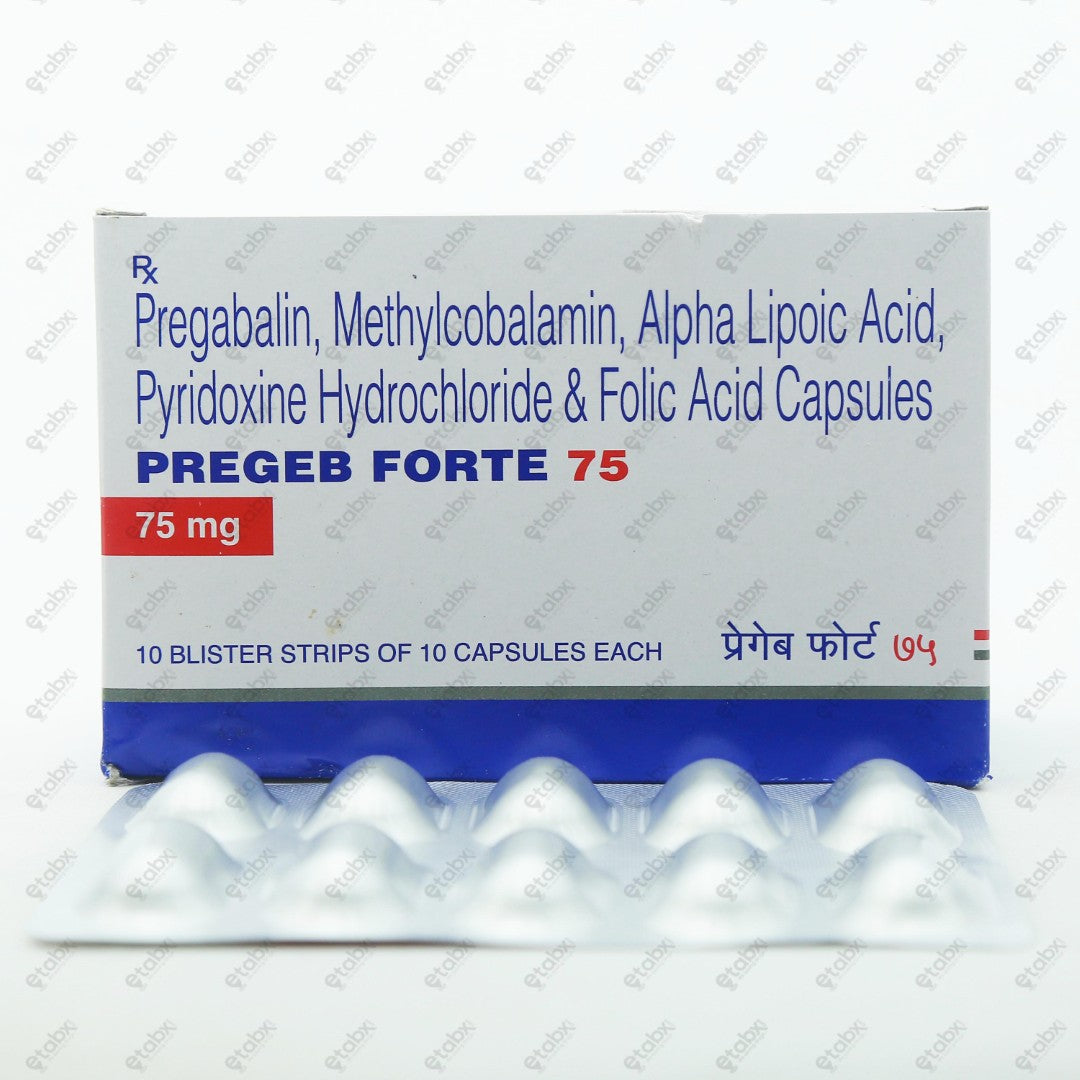 Pregeb Forte 75 Capsules 10's