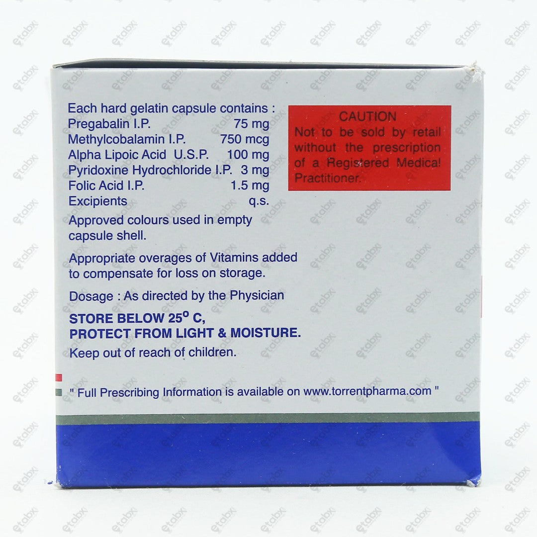 Pregeb Forte 75 Capsules 10's