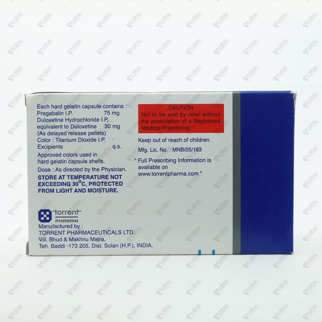 PREGALIN D 75/30 Capsule 10's