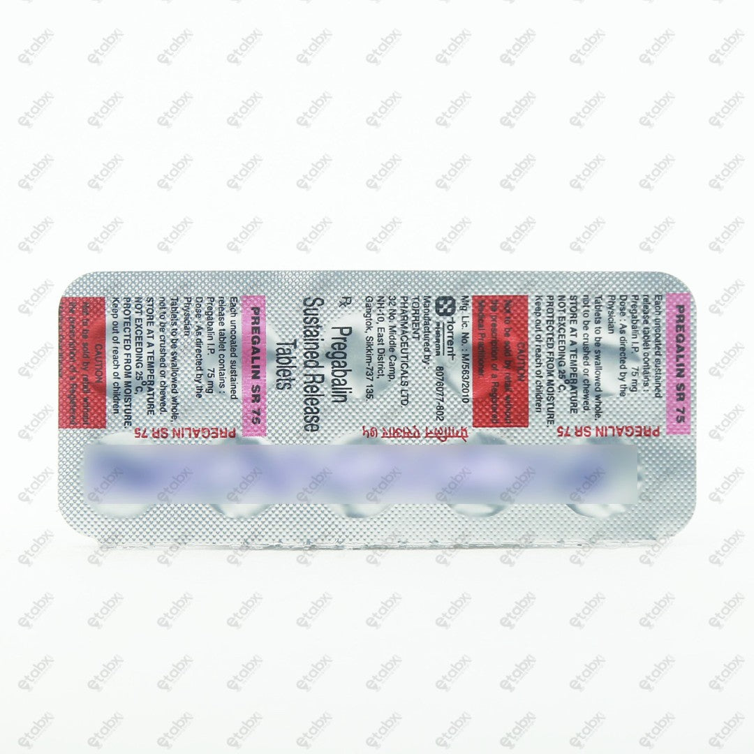 Pregalin SR 75 Tablets 10's