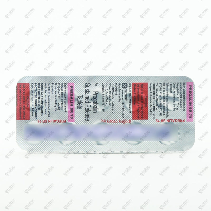 Pregalin SR 75 Tablets 10's