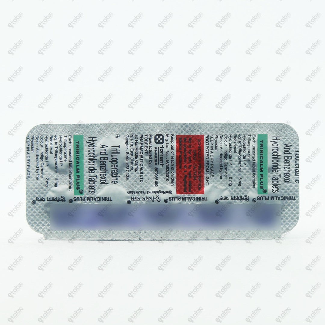 Trinicalm Plus Tablet 10's