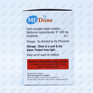 MF Dose 500mg Tablet 10s