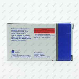 Symbal 60 Tablet 10's