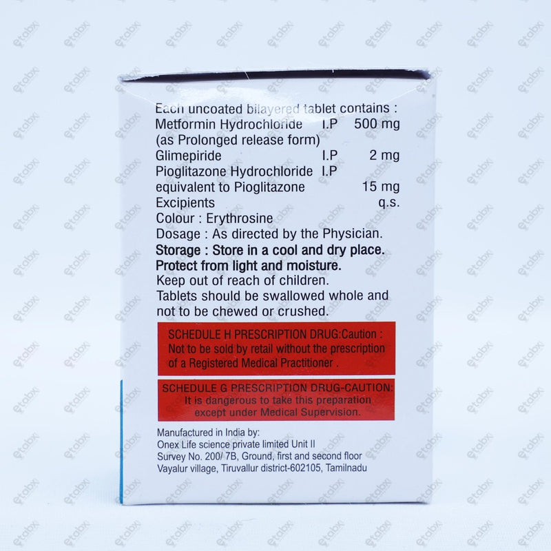 Glimedose MP2 Tablets 10'S
