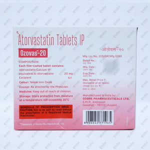 OZOVAS 20mg Tablet 30