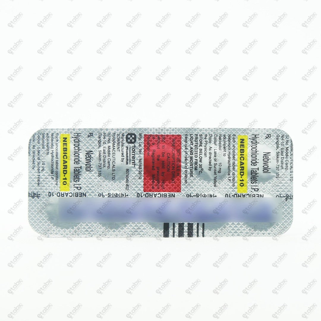 Nebicard 10 Tablet 10's