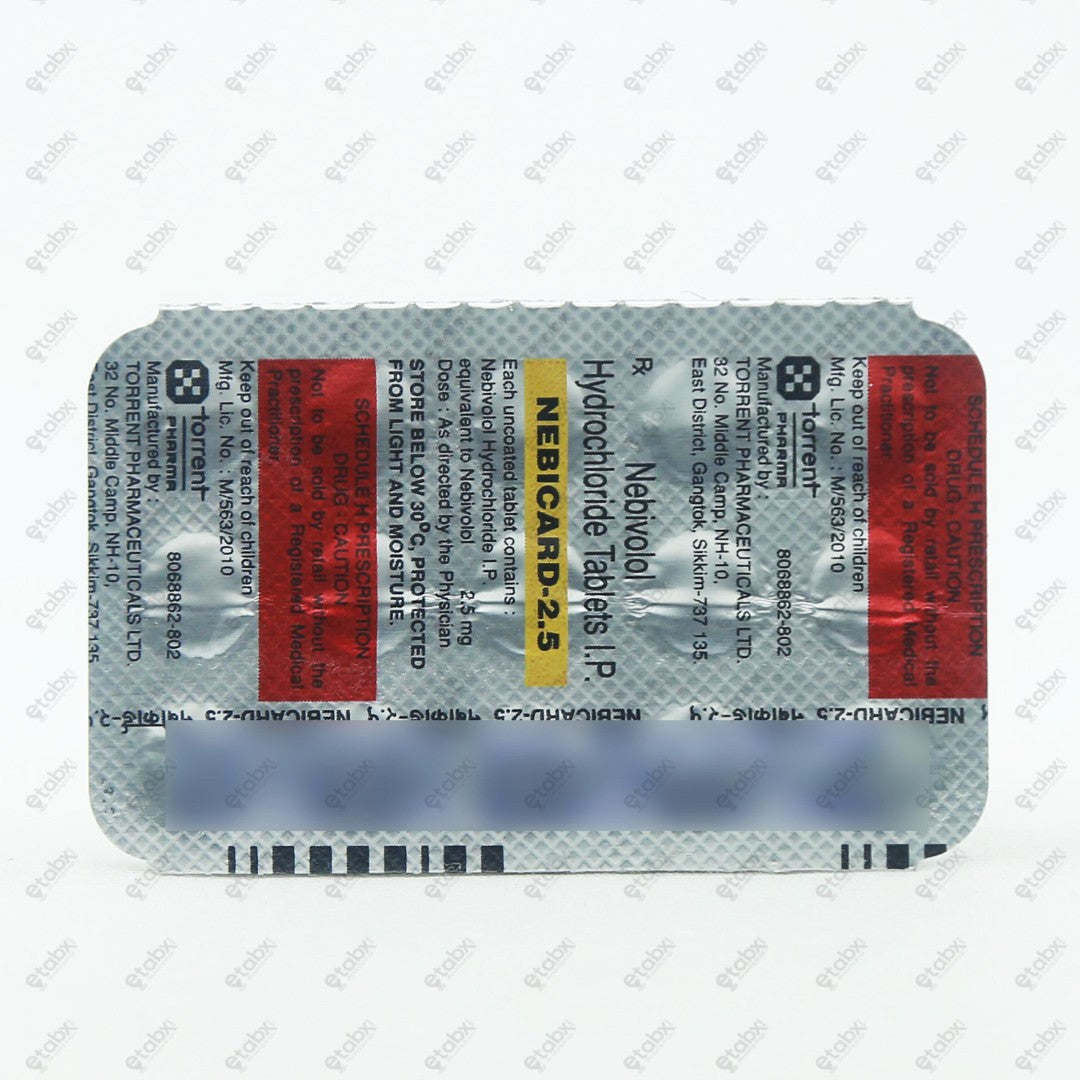 Nebicard 2.5 Tablets 15's