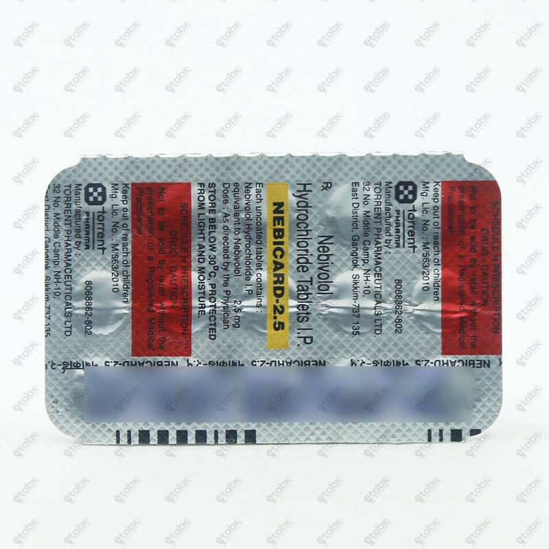 Nebicard 2.5 Tablets 15's