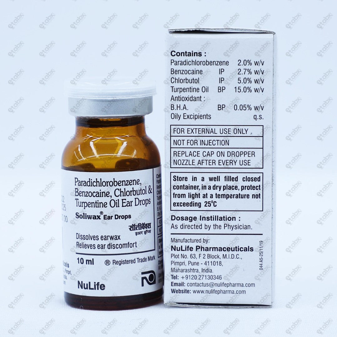 Soliwax Ear Drops 10ml