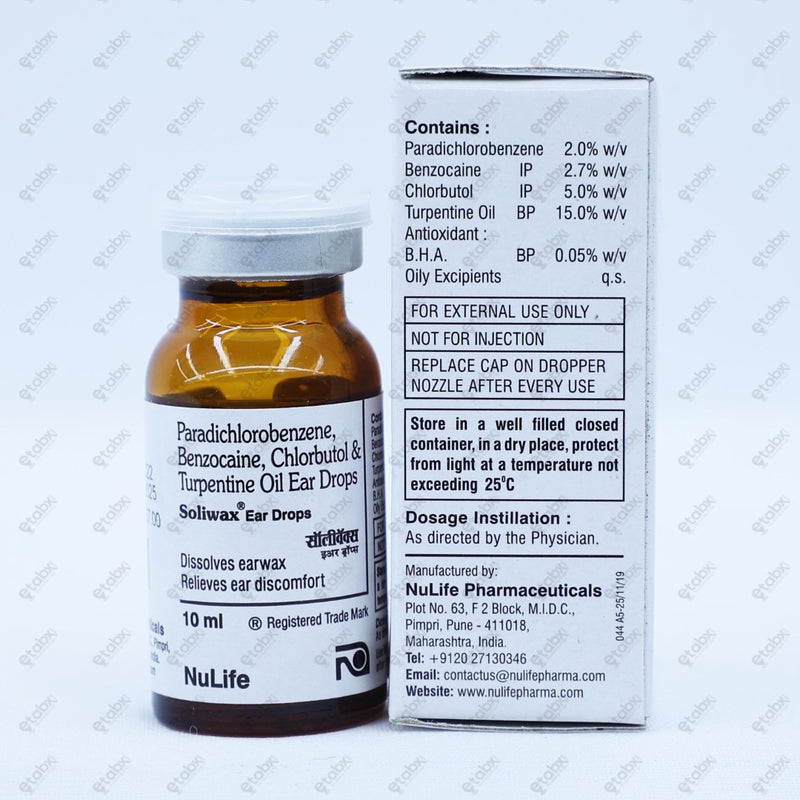 Soliwax Ear Drops 10ml