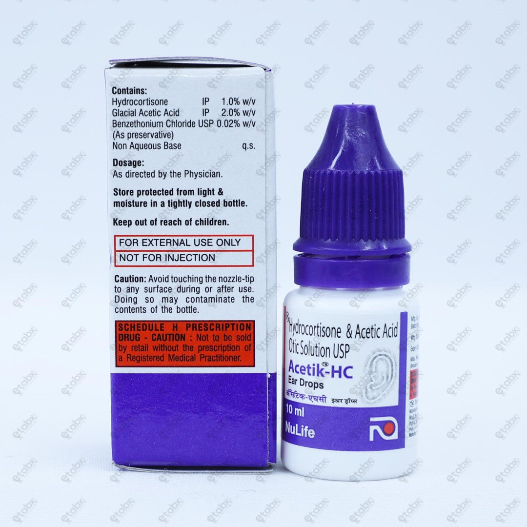 Acetik HC Ear Drops 10ml