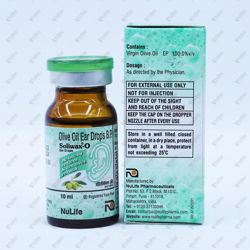 Soliwax O Ear Drop 10ml