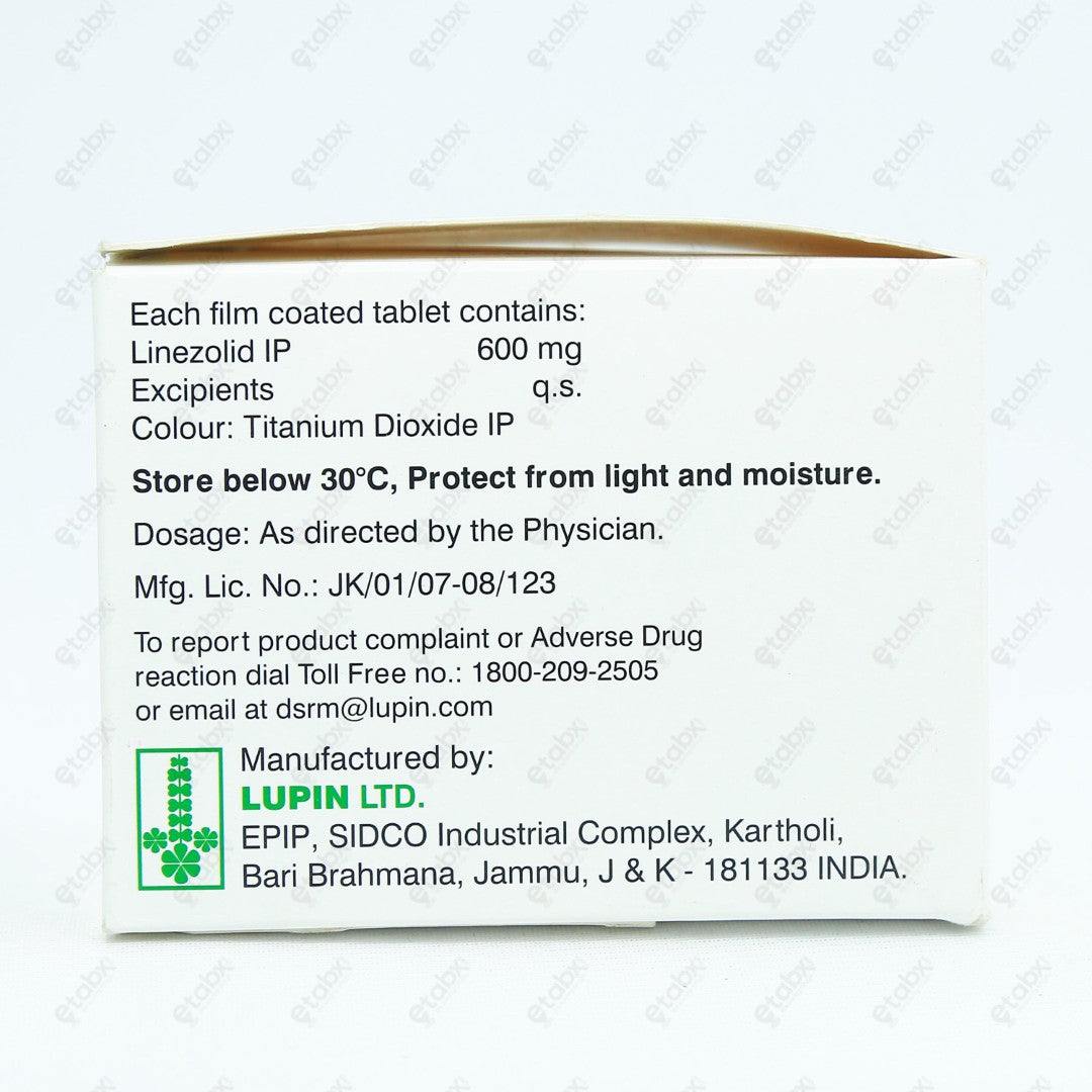LNZ 600mg Tablet 10's