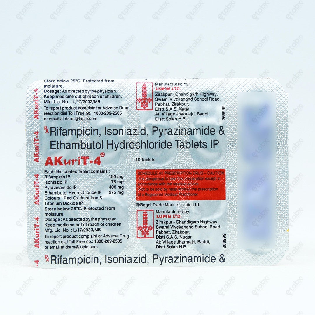 Akurit 4mg Tablets 10's