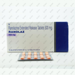 Ranolaz 500mg Tablet 15's