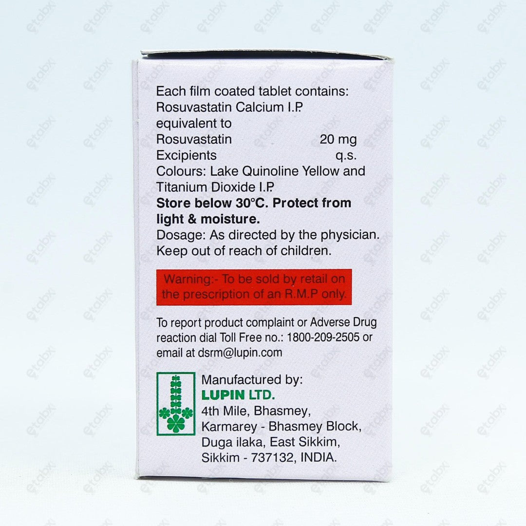 NOVASTAT 20MG Tablets 15'S