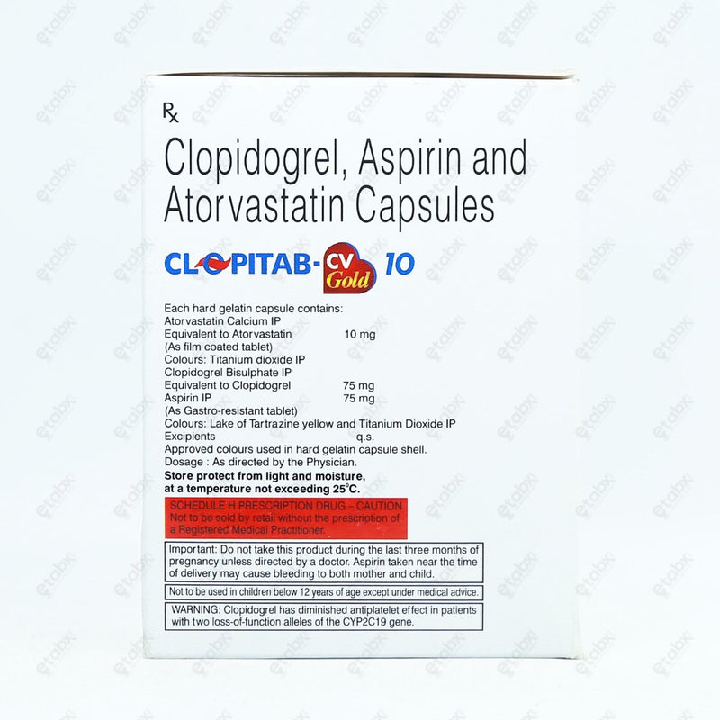 Clopitab CV Gold 10 Capsule 10's