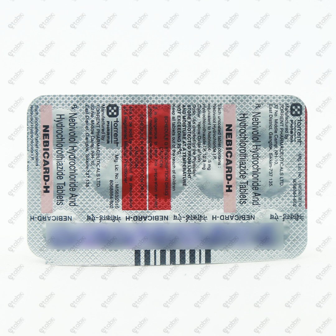 Nebicard H Tablet 15's