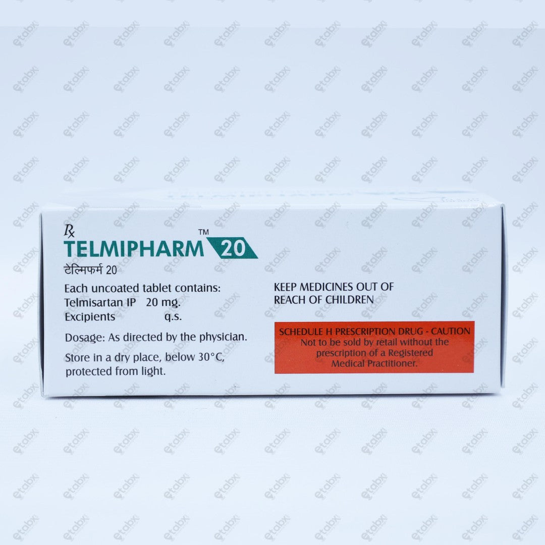 Telmipharm 20mg Tablet 10's