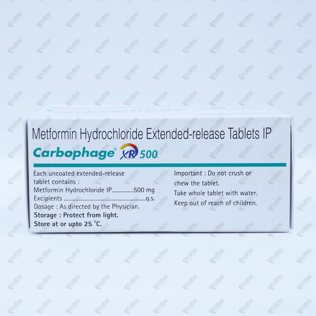 Carbophage XR 500mg Tablet 10's