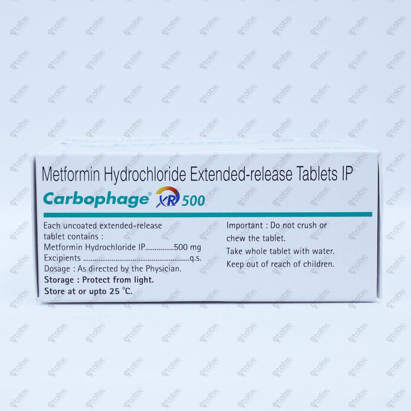Carbophage XR 500mg Tablet 10's