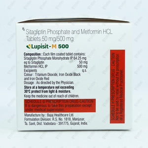 Lupisit M 500MG Tablets 10's