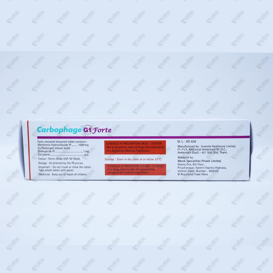 Carbophage G1 Forte Tablet 10's