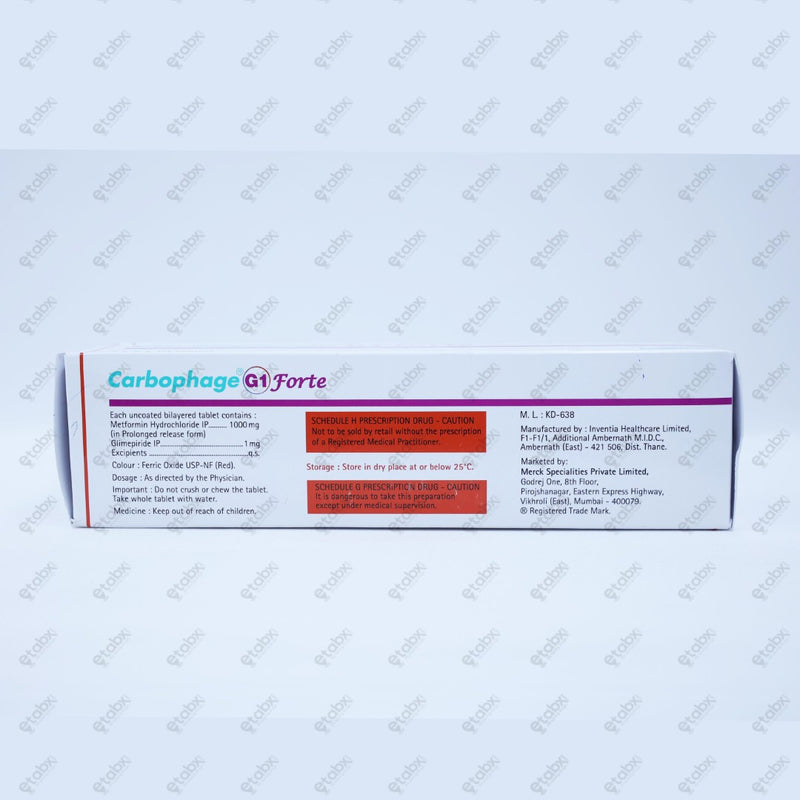 Carbophage G1 Forte Tablet 10's