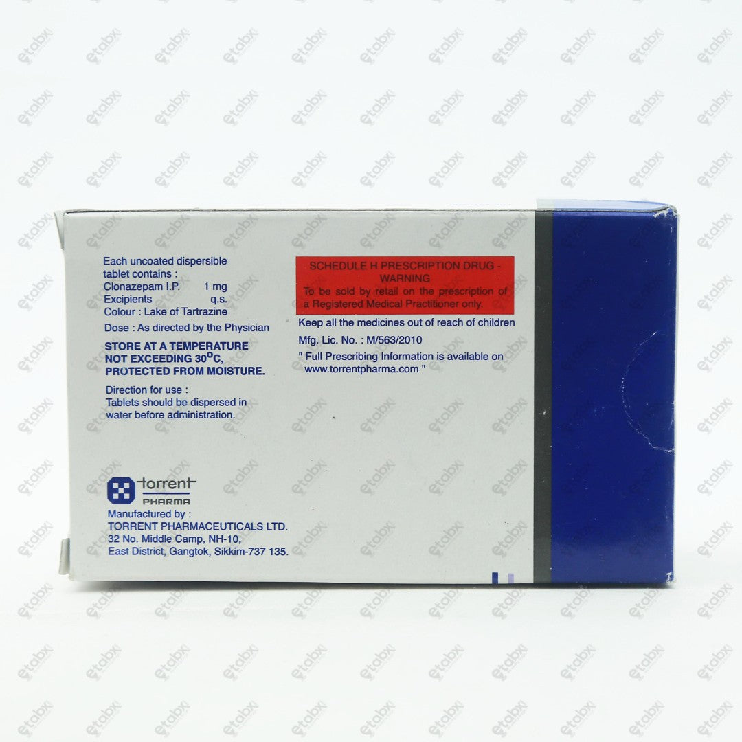 Clonotril 1 Tablet 15's