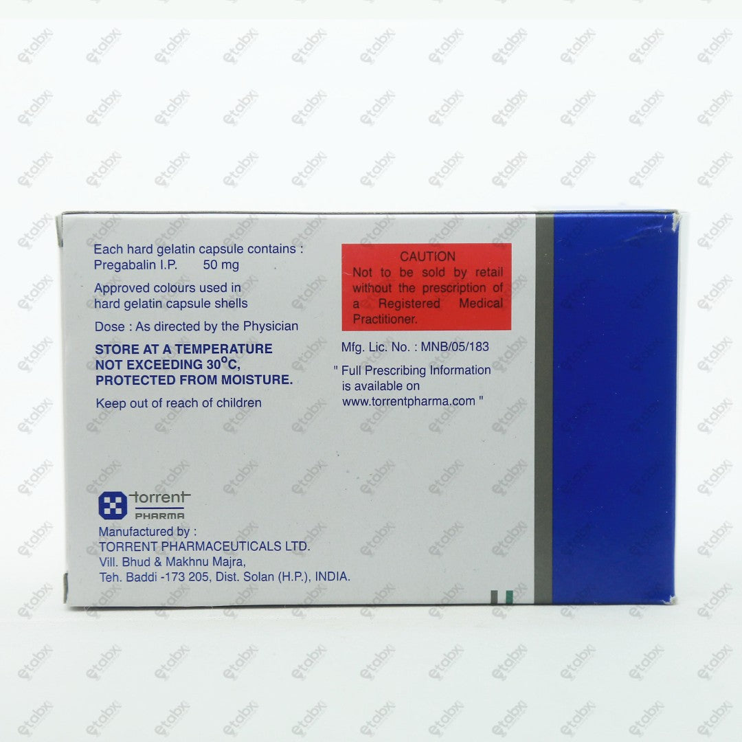 Pregalin 50 Capsule 10's