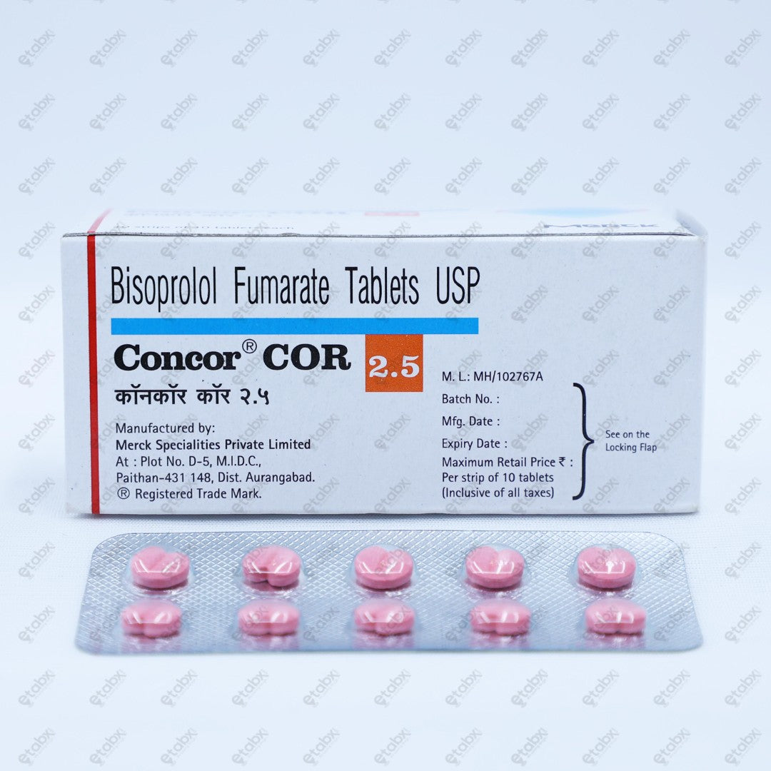 Concor Cor 2.5mg Tablet 10's