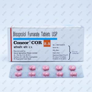 Concor Cor 2.5mg Tablet 10's