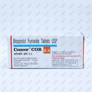 Concor Cor 2.5mg Tablet 10's