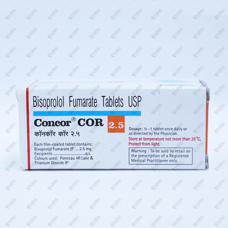 Concor Cor 2.5mg Tablet 10's