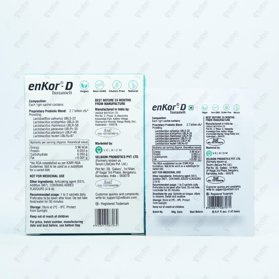 Enkor D Sachet 1's