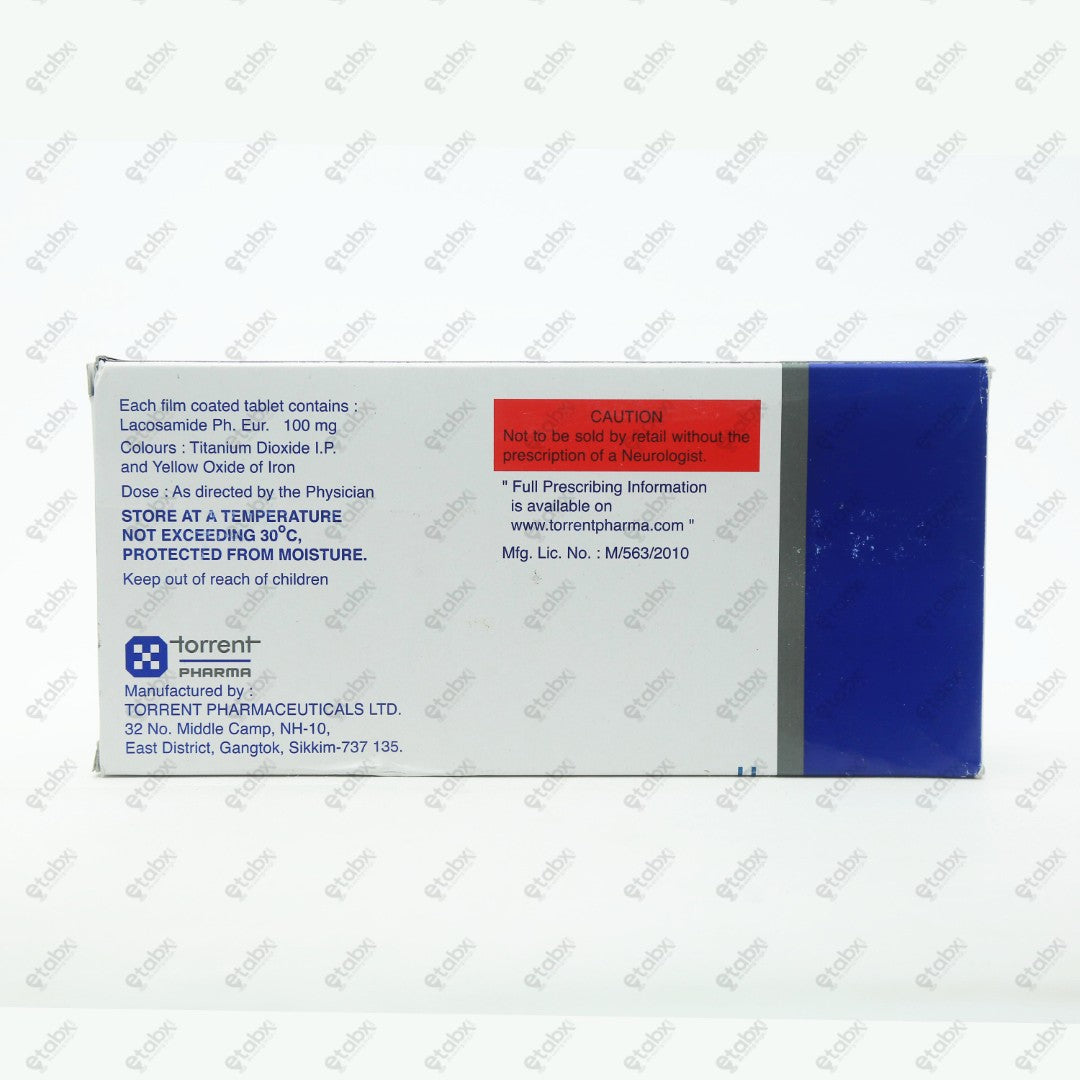Lacosam 100 Tablet 15's