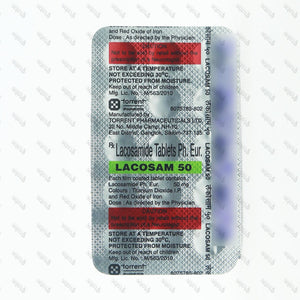 Lacosam 50mg Tablet 15's