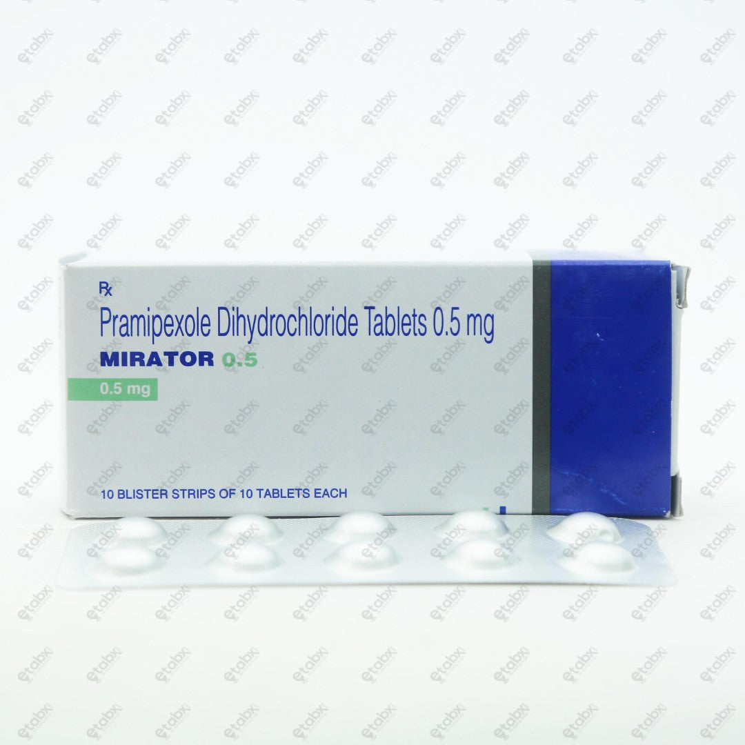 MIRATOR 0.5mg Tablets (10's)
