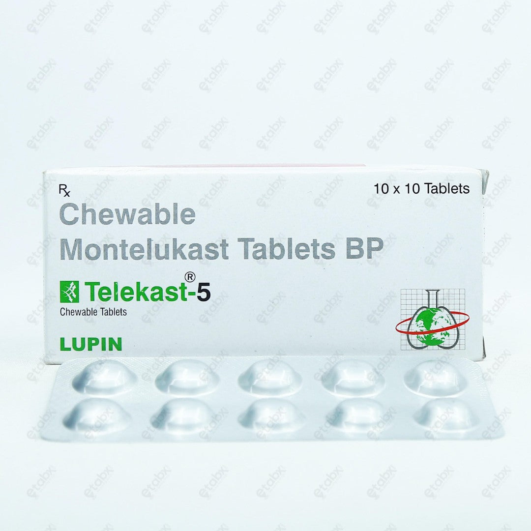Telekast 5mg Chewable Tablet 10's
