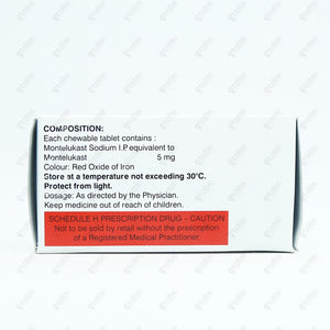 Telekast 5mg Chewable Tablet 10's