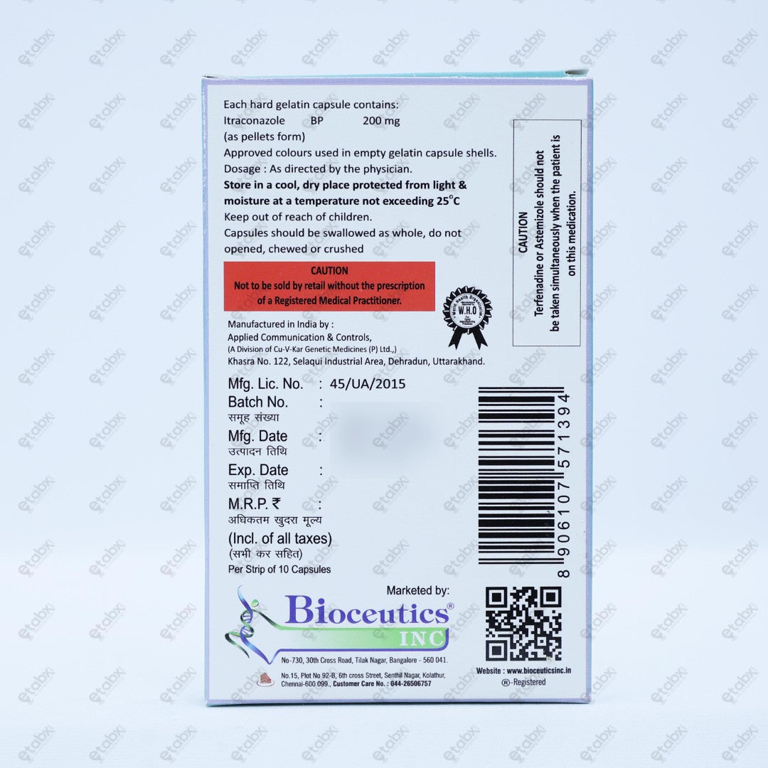 A Fung 200mg Capsule 10's