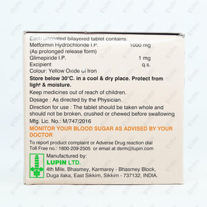 Gluconorm G1 Forte Tablet 15's